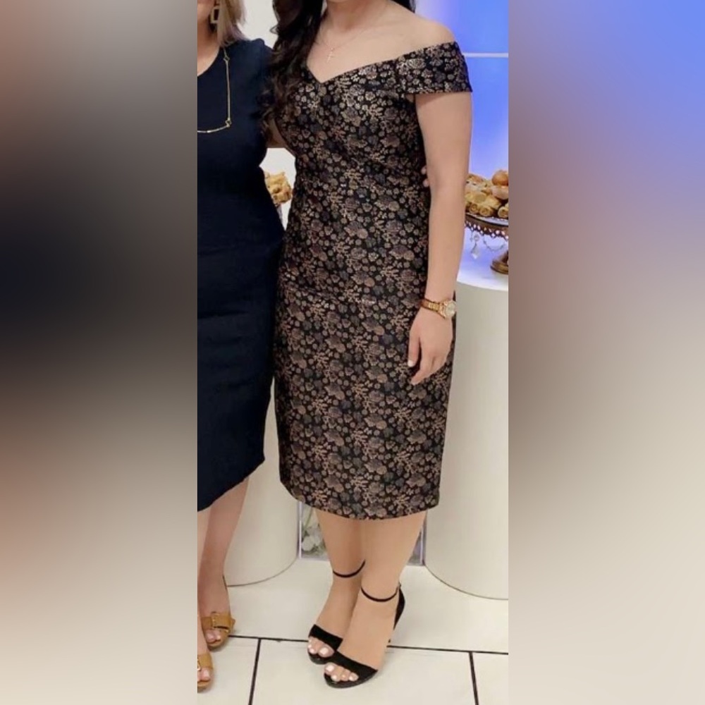 Off the shoulder midi dress